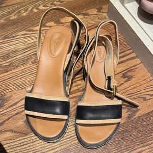 See by Chloe Tan and Black Wedge Heel